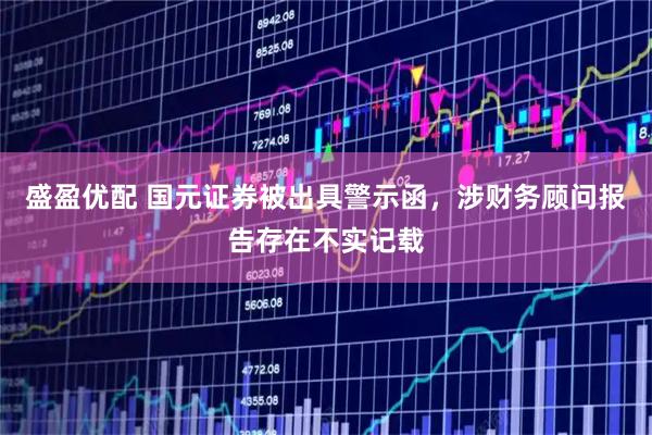 盛盈优配 国元证券被出具警示函，涉财务顾问报告存在不实记载